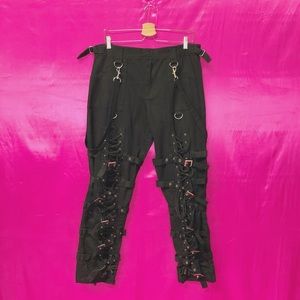 Dead Threads Lace Up Buckle Chain Pants